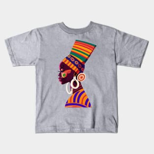 Afrocentric Black Woman Kids T-Shirt